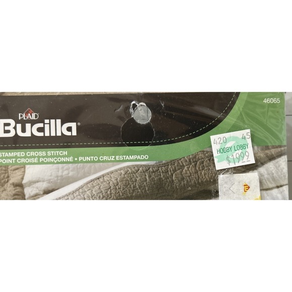 BUCILLA Stamped Cross Stitch Kit 46065 BUTTERCUPS QUILT BLOCKS KIT NEW - Picture 7 of 11